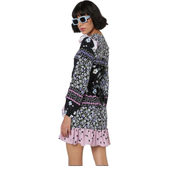 GLAMOROUS FOR ANTHROPOLOGIE Wrap Mini Dress, Size 6. - Picture 2 of 12